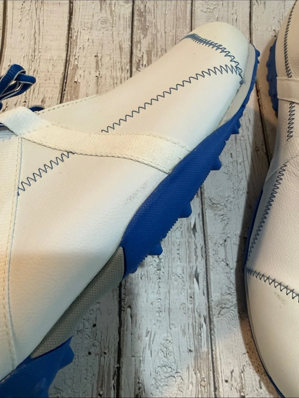 FootJoy White and Blue Men’s Athletic Golf Shoe Sz 15